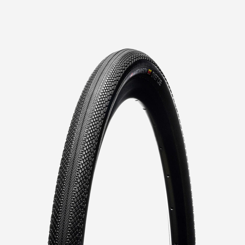 Fahrradreifen Faltreifen Gravel Hutchinson Overide 700 × 35 Tubeless Ready Reinforced+ schwarz