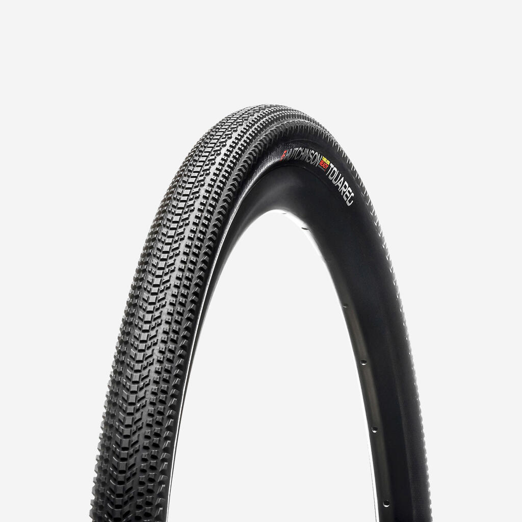 700 x 45 Tubeless Ready Reinforced+ Gravel Bike Tyre Touareg - Black