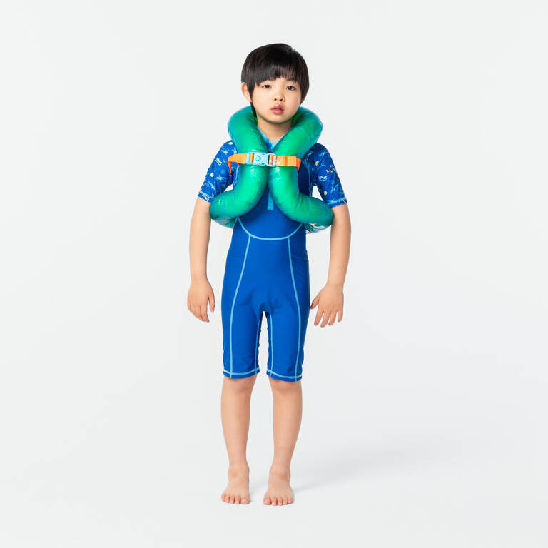 Swimming inflatable vest 18-30 kg - Green