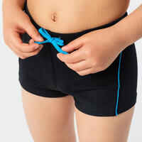 Boys' swimming boxer shorts - 100 plus black