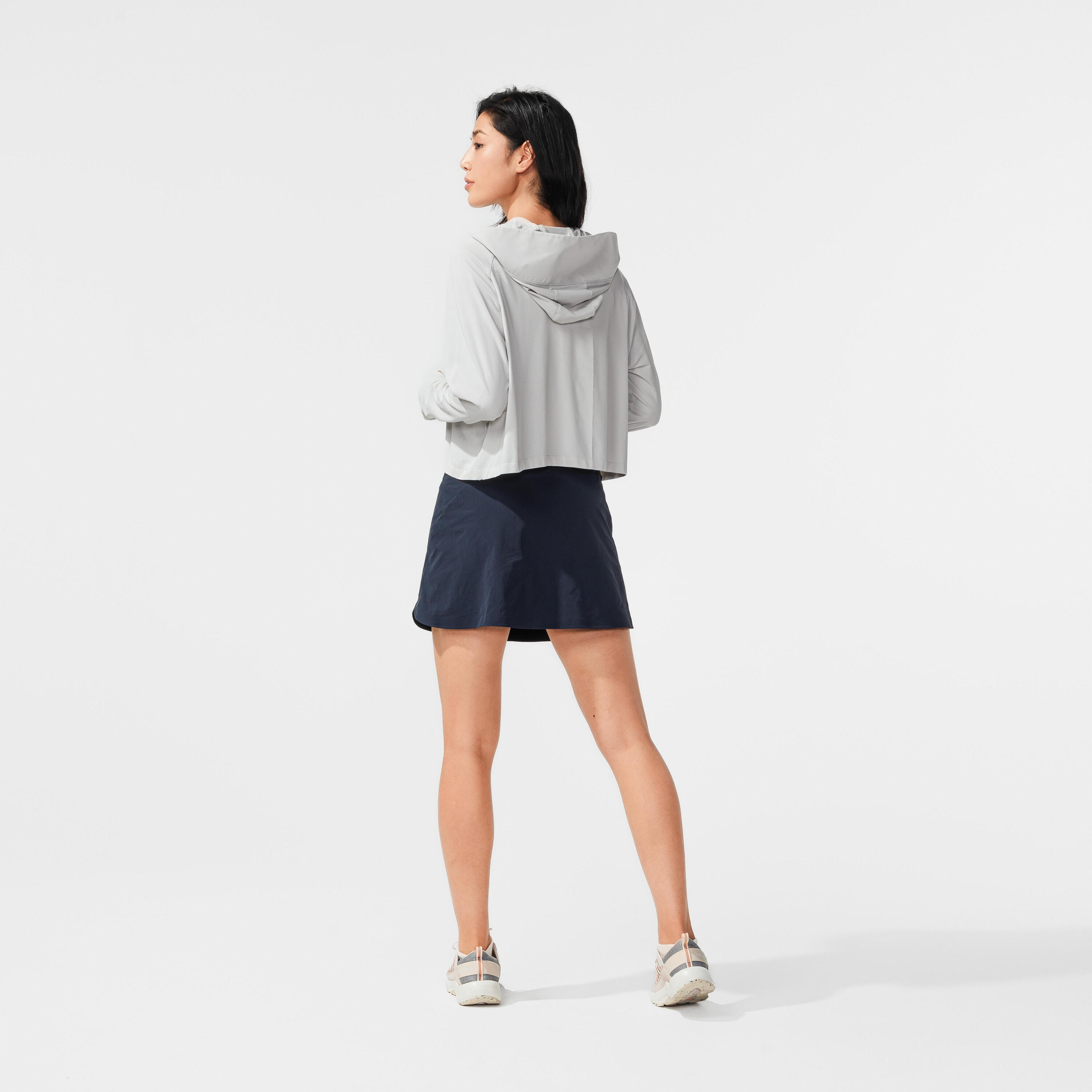 Hosenrock Rock/Shorts Damen Bergwandern - MH500 blau 62/62