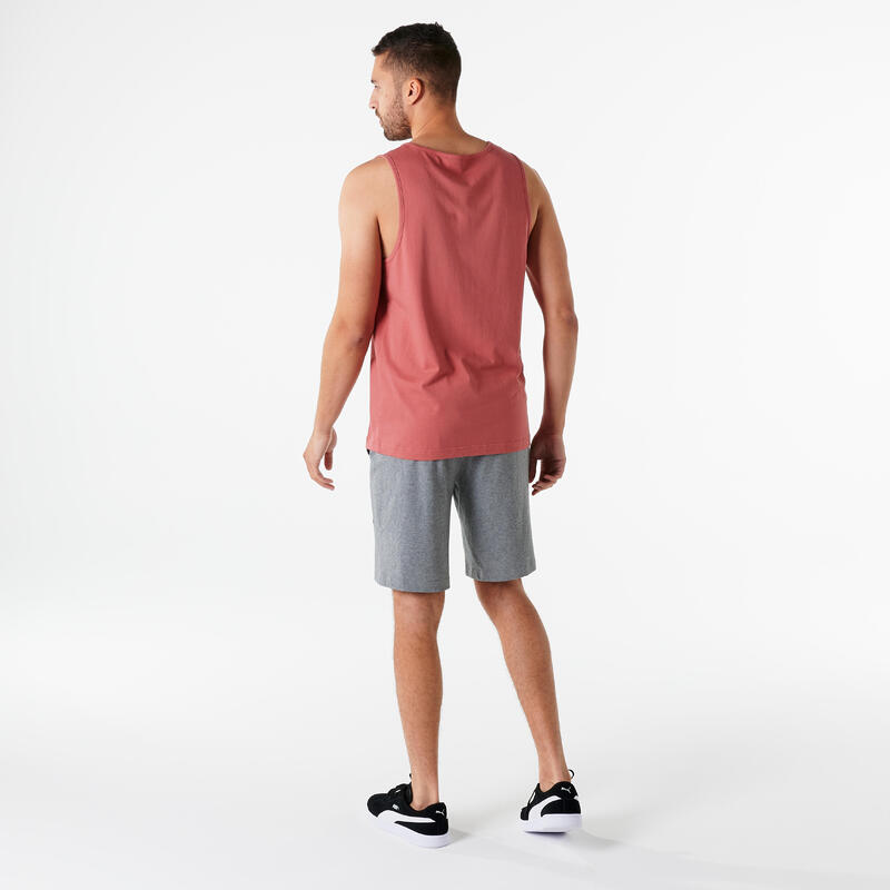 Débardeur PUMA fitness coton homme rouge