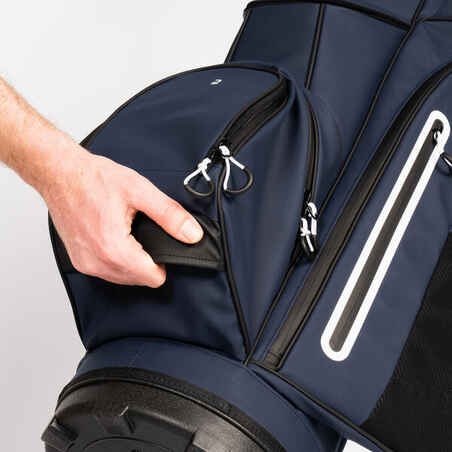 Neperšlampamas golfo vežimėlio krepšys „Inesis“, mėlynas