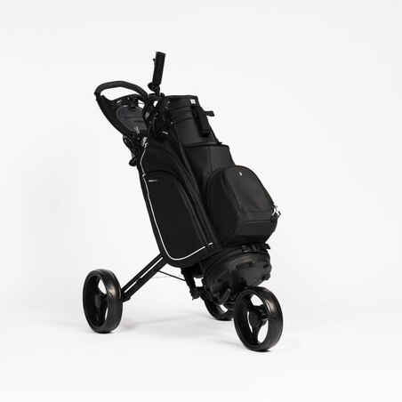 Neperšlampamas golfo vežimėlio krepšys „Inesis“, juodas