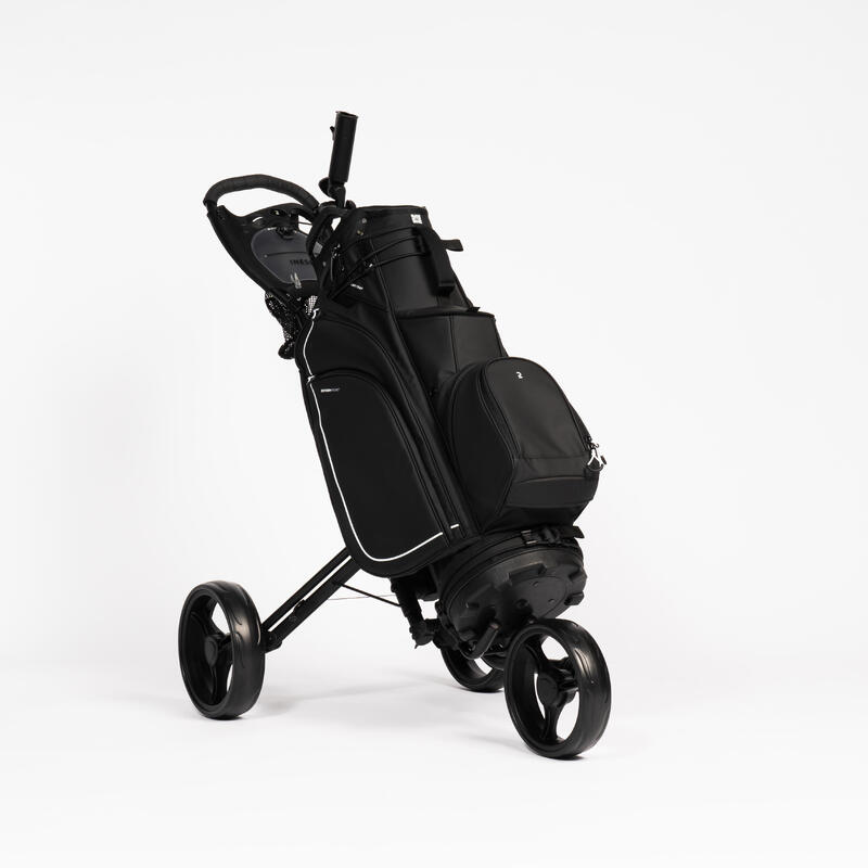 Golf Cartbag Inesis Cart wasserdicht - schwarz 