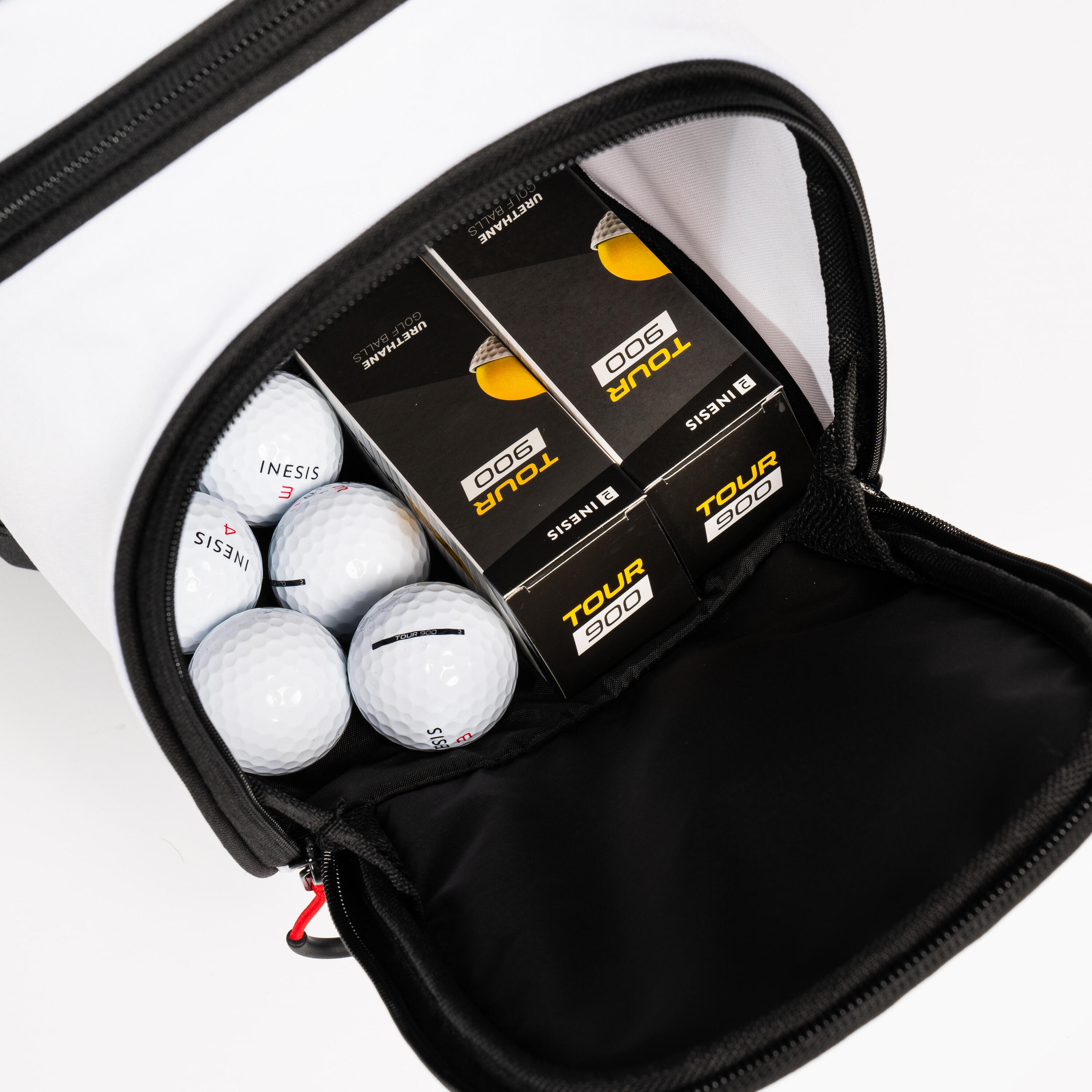 Golf trolley bag – INESIS cart white/black 6/12