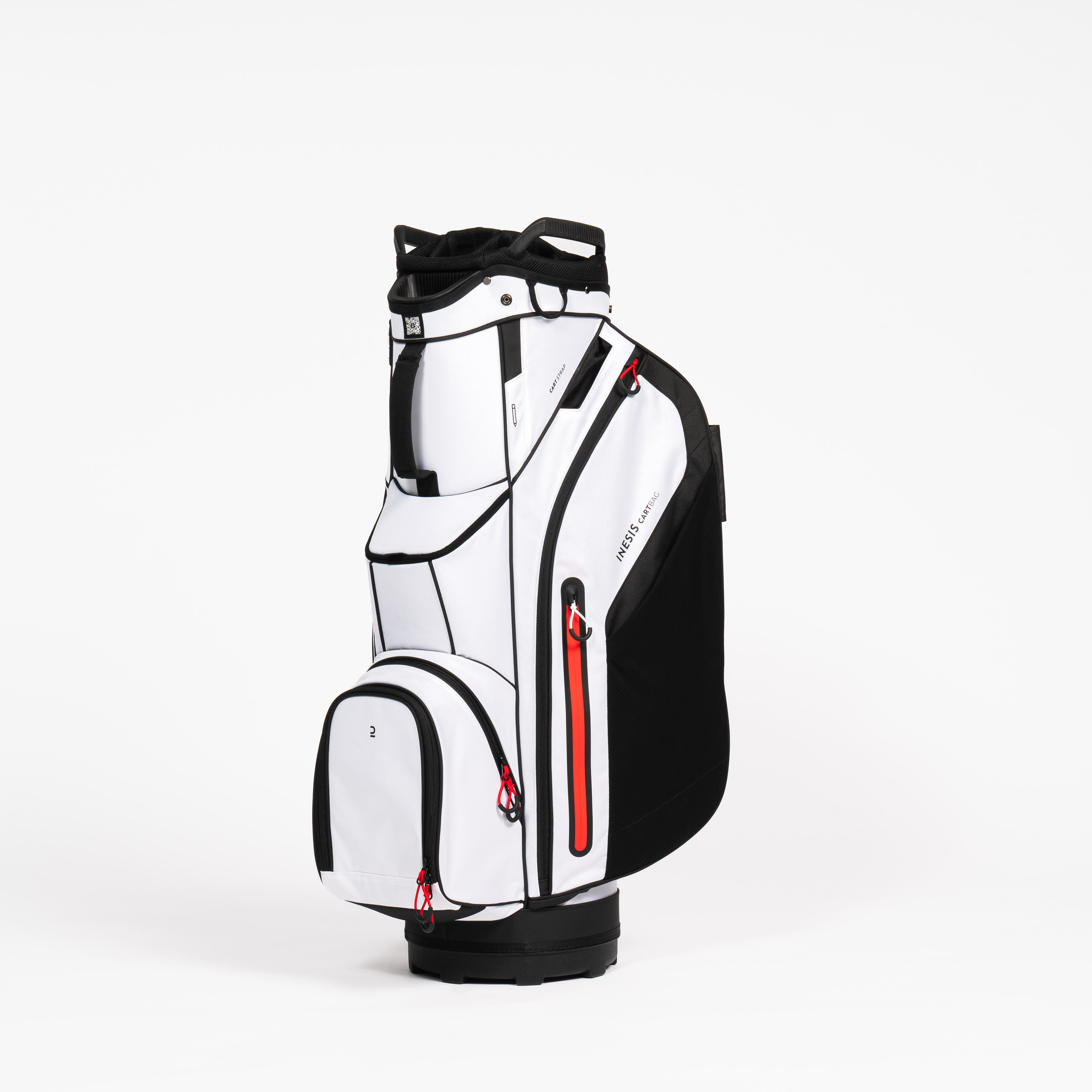 Image of Golf Trolley Bag - Inesis White/Black