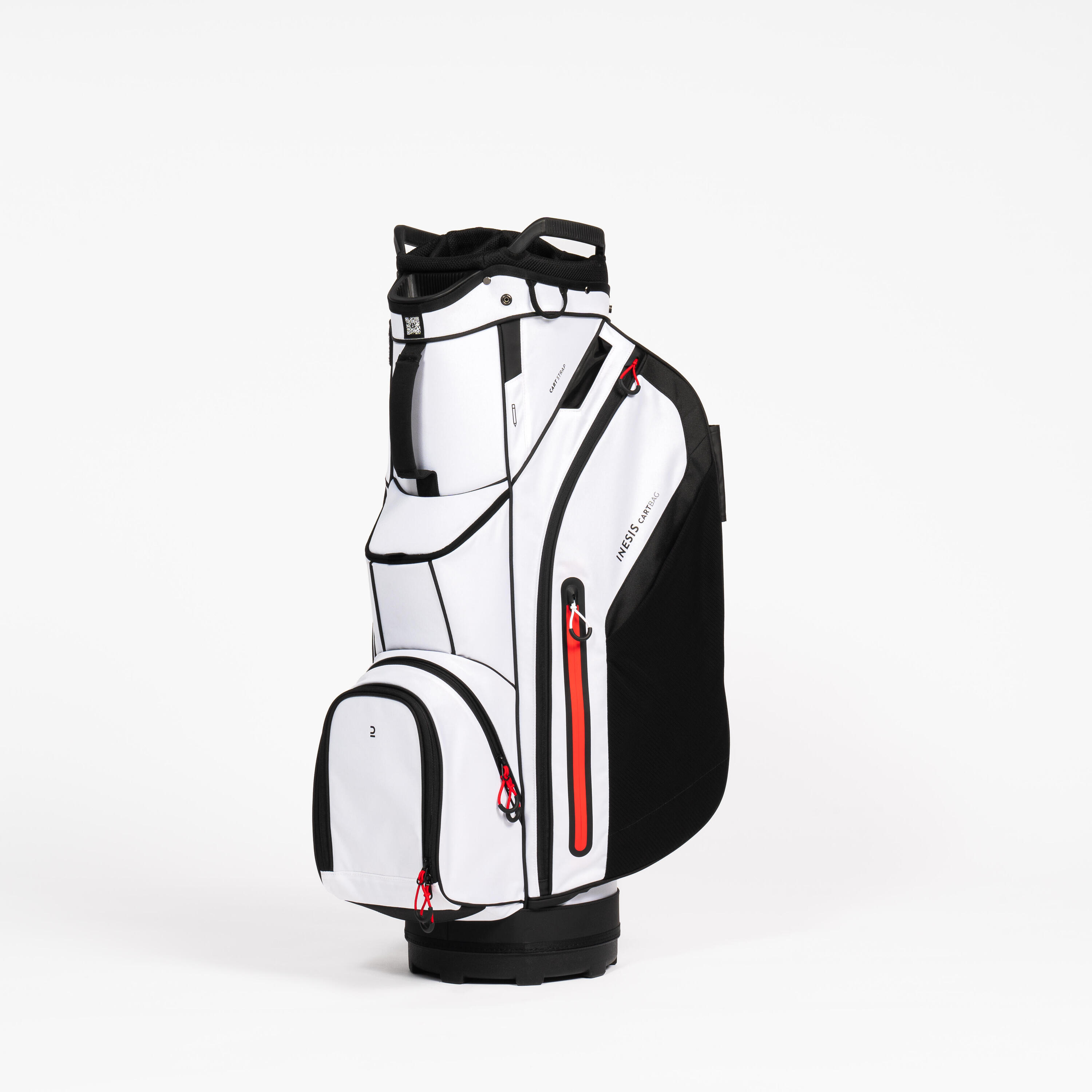 Golf trolley bag – INESIS cart white/black 1/12
