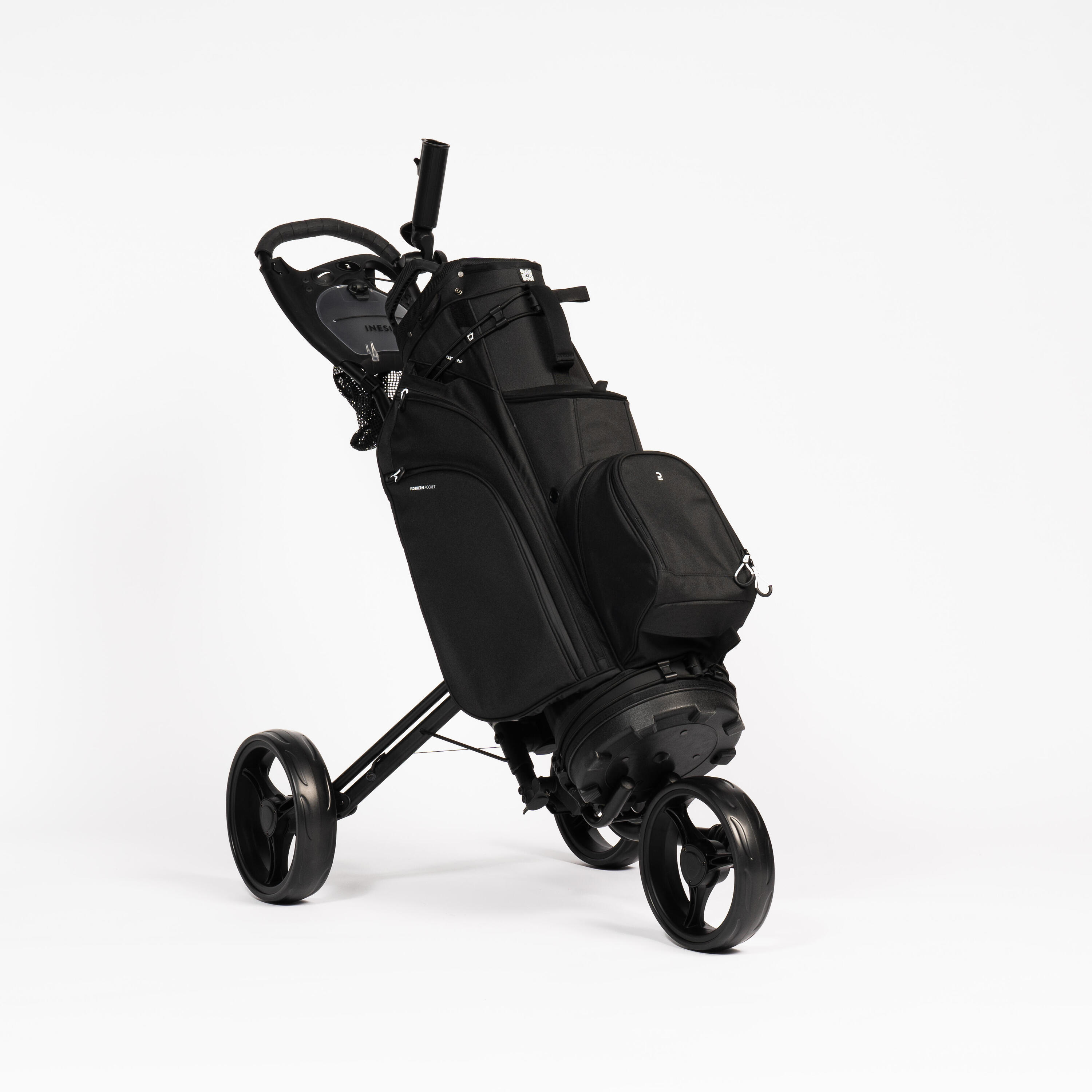 Golf trolley bag – INESIS cart black 2/12