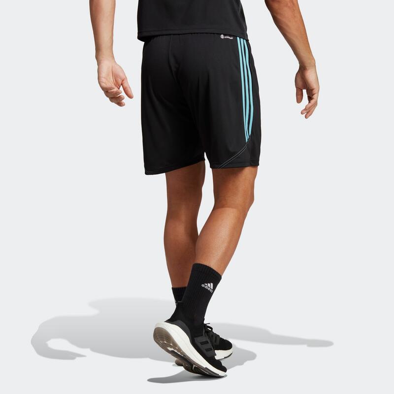 Short calcio adulto Adidas TIRO nero/azzurro