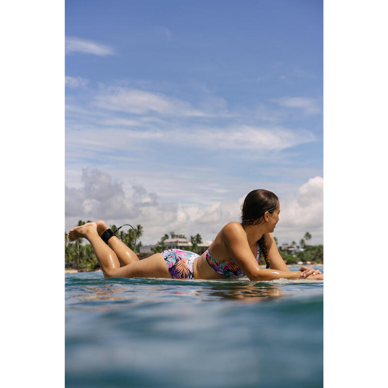 Top bikini Mujer surf deportivo escote V estampado