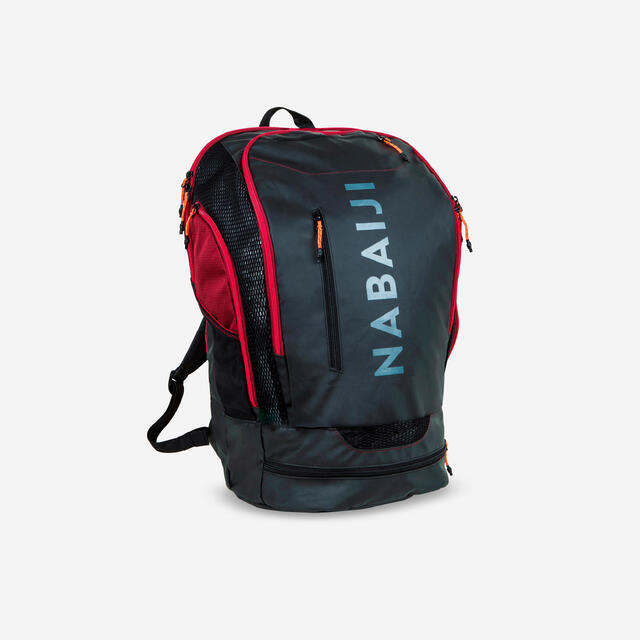 Mochila Natación 900 Negro-Rojo 40 l