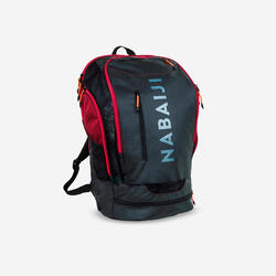 Sac A Dos Natation 40L 900 noir rouge