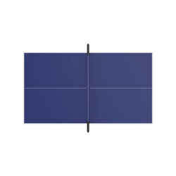 ITTF-Approved Club Table Tennis Table TTT 930 with Blue Tabletops