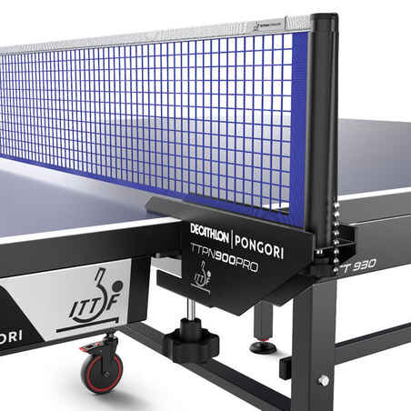 ITTF-Approved Club Table Tennis Table TTT 930 with Blue Tabletops