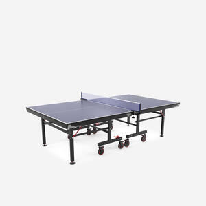 Mesa de ping-pong de interior compacta competición ITTF, TTT 930 Azul