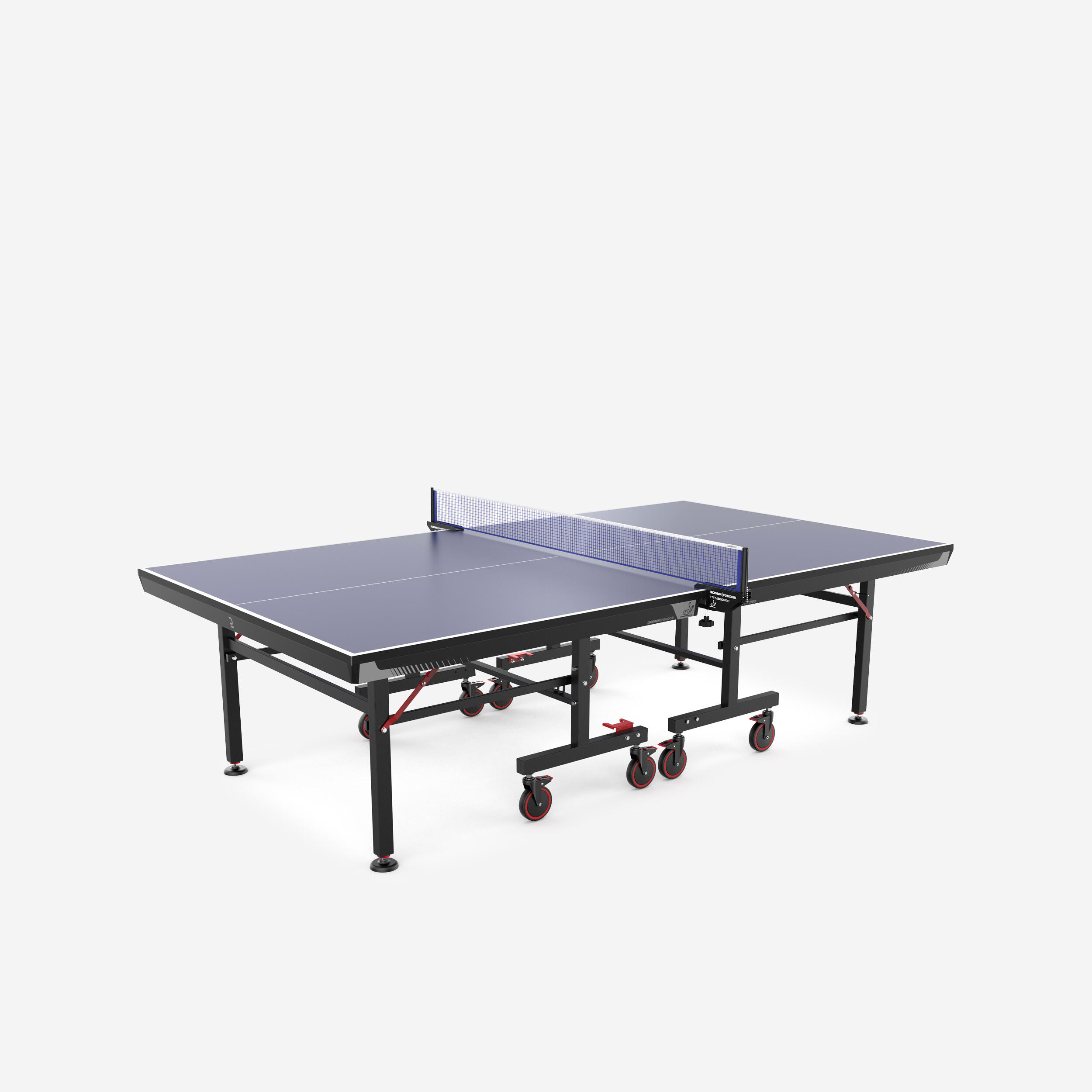 ITTF-Approved Club Table Tennis Table TTT 930 with Blue Tabletops 1/15