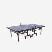 Masă de tenis de masă, interior compactă, competiții, ITTF, TTT 930 Albastru