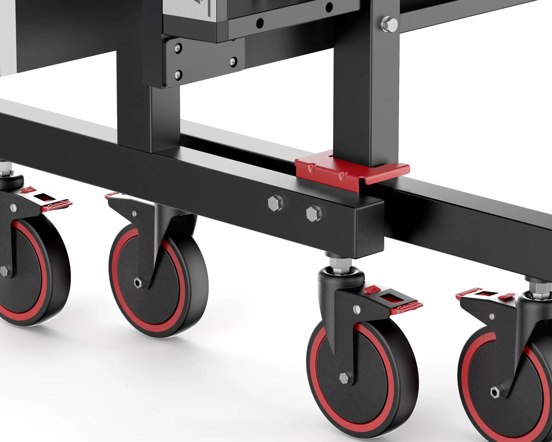 Roues de déplacement d'une table de ping pong