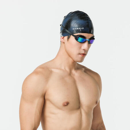 Crna silikonska kapa za plivanje 500