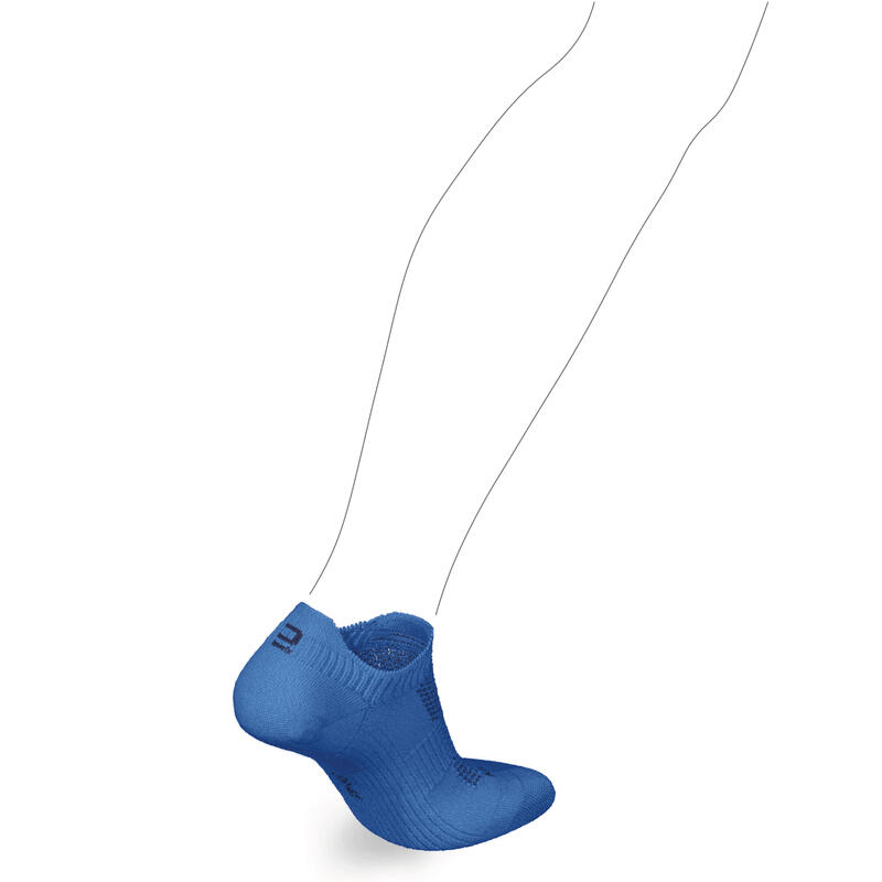 KIPRUN 500 INV Comfort Kids' Running Socks 2-pack - blue