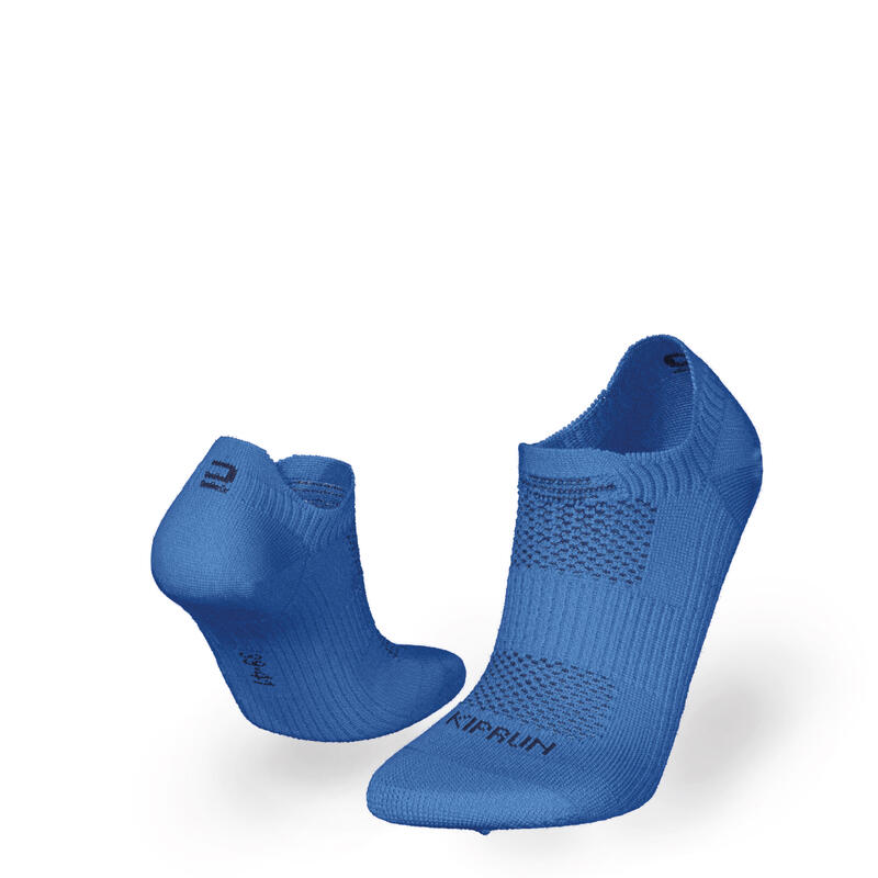 兒童舒適隱形跑步襪 RUN 500 兩雙入－藍色