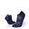 KIPRUN 500 INV Comfort Kids' Running Socks 2-pack - blue