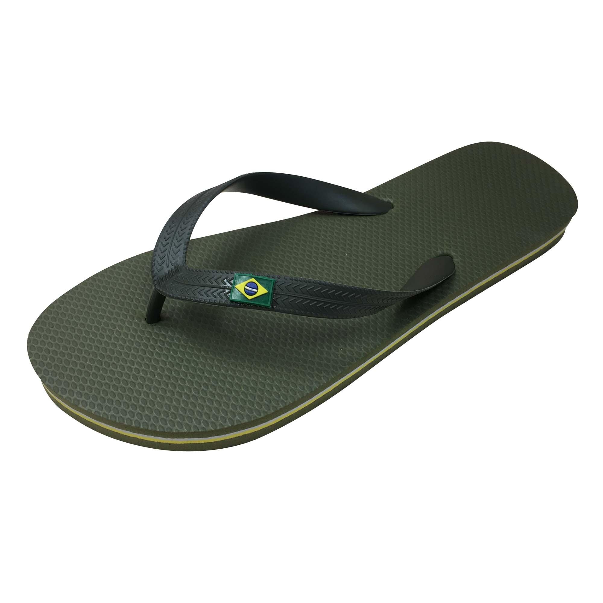 Chanclas playa Hombre dedo Sun Surf verde brasil Decathlon