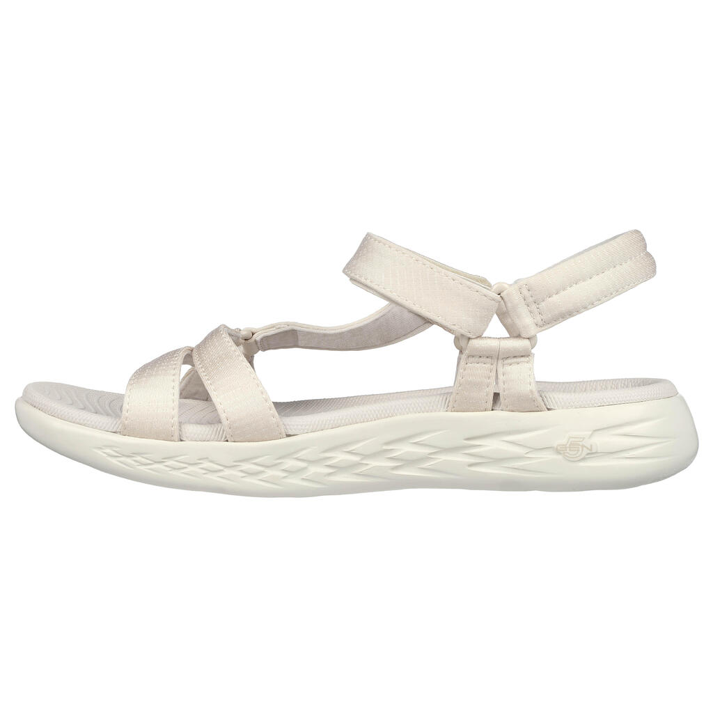 ON THE GO 600 WOMEN'S FITNESS WALKING SANDALS - BEIGE