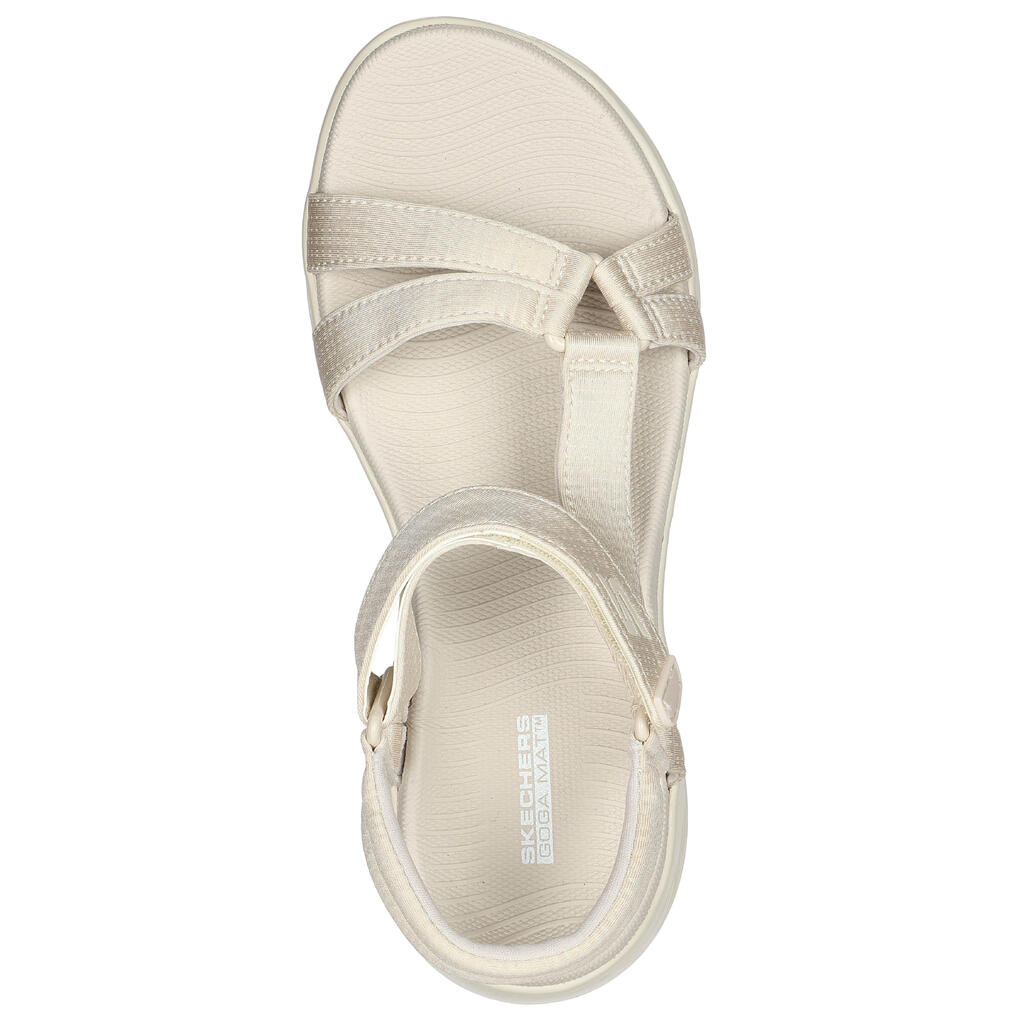 ON THE GO 600 WOMEN'S FITNESS WALKING SANDALS - BEIGE