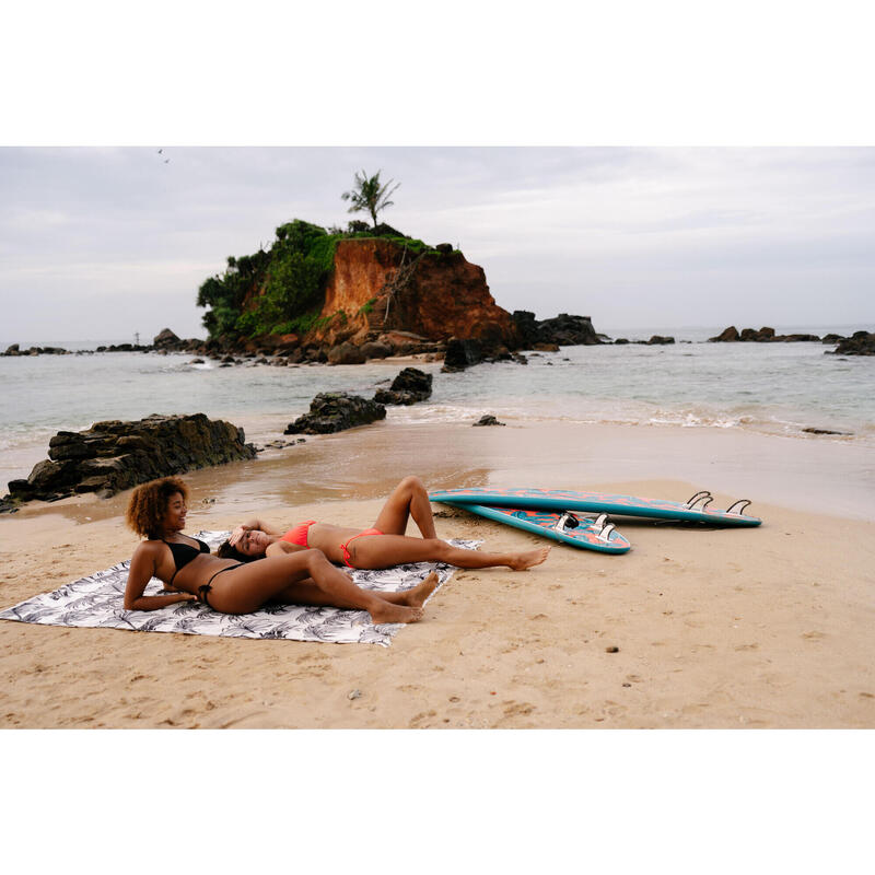 Top de bikini de Surf Triângulo deslizante MAE Mulher Coral Fluorescente