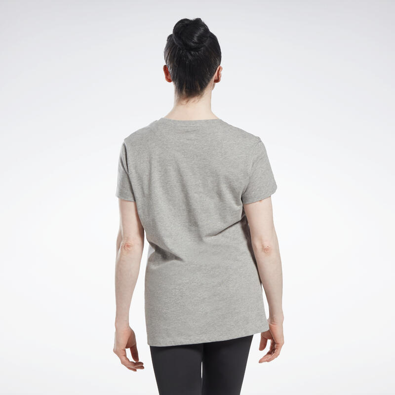 T-shirt femme Reebok gris