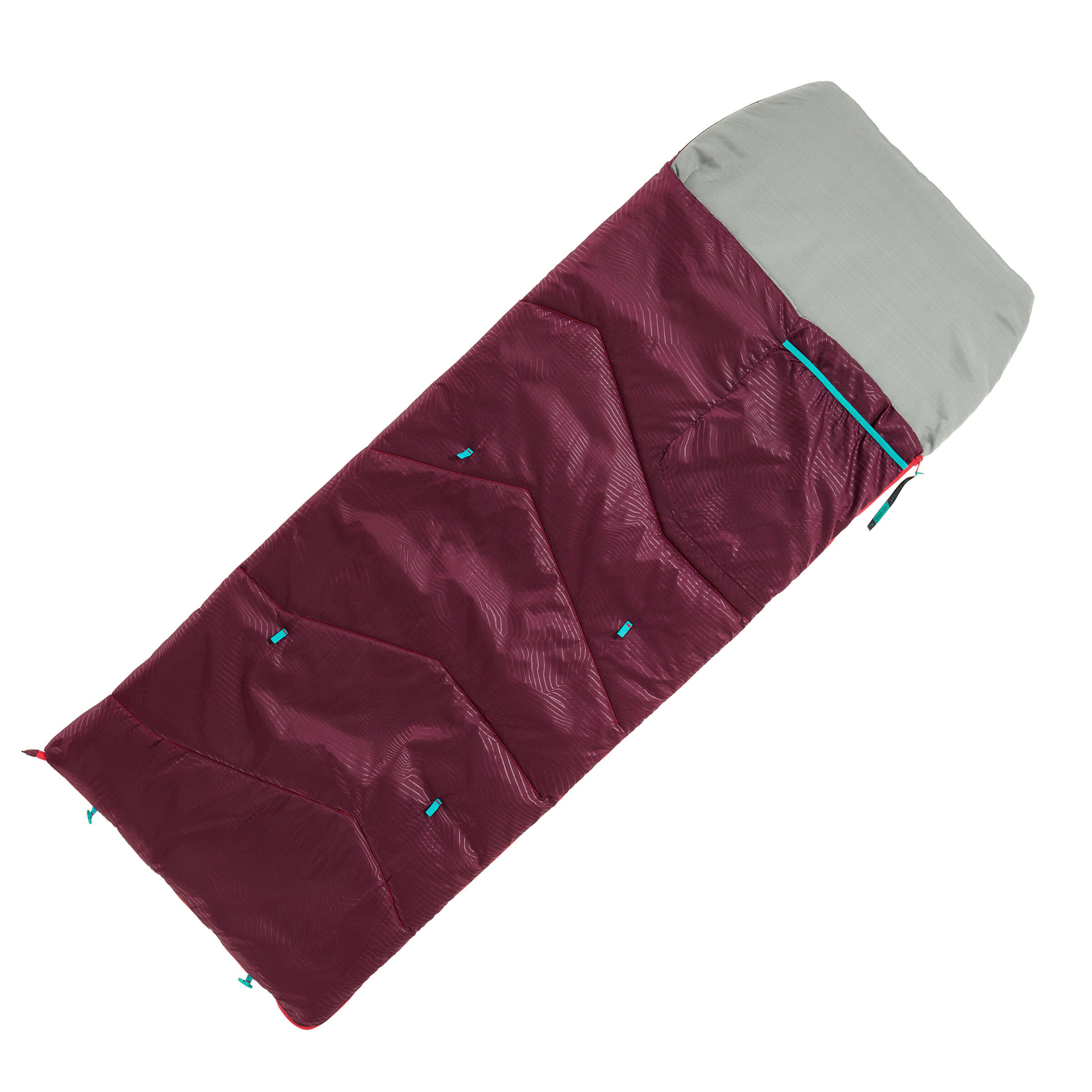 Kids’ Camping Sleeping Bag - MH 100 Purple - QUECHUA