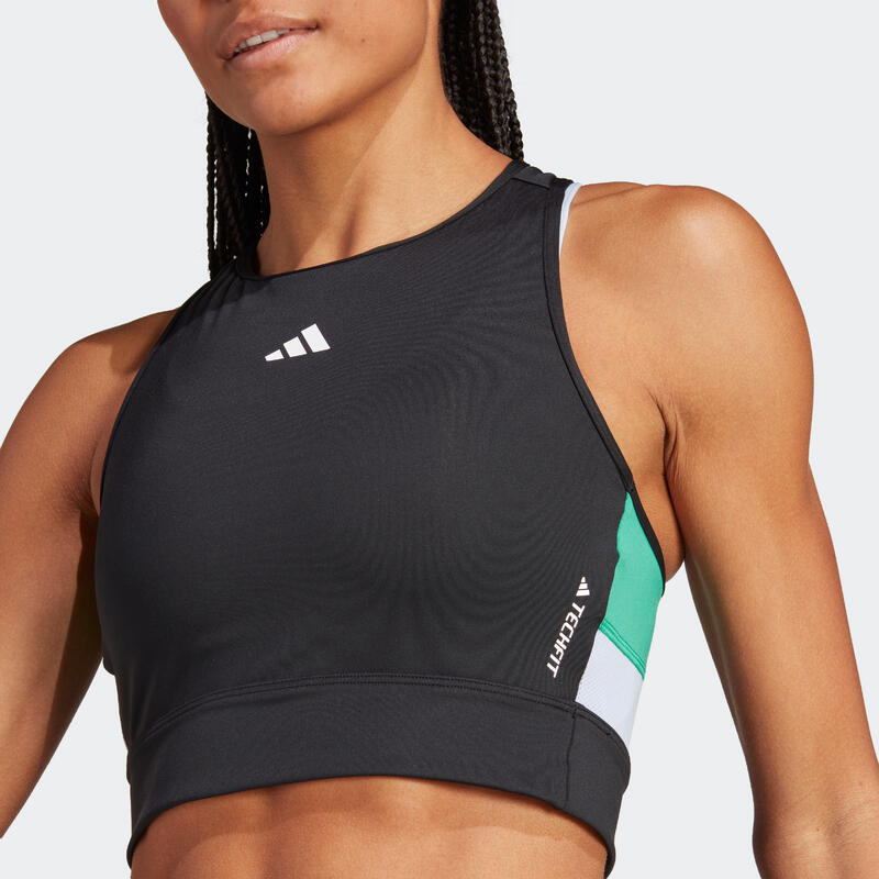 Crop top adidas Techfit noir