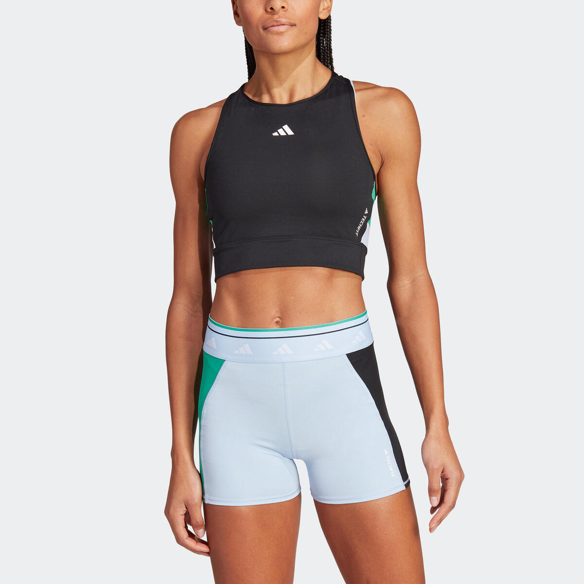 Crop top adidas Techfit noir
