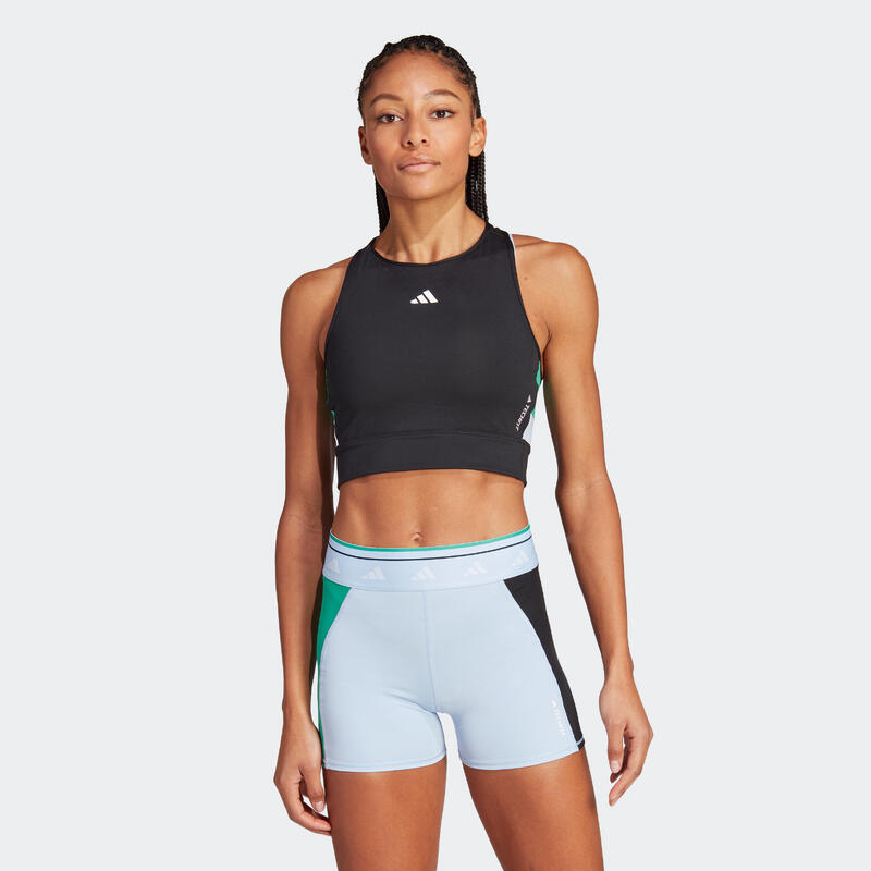 Crop top adidas Techfit noir