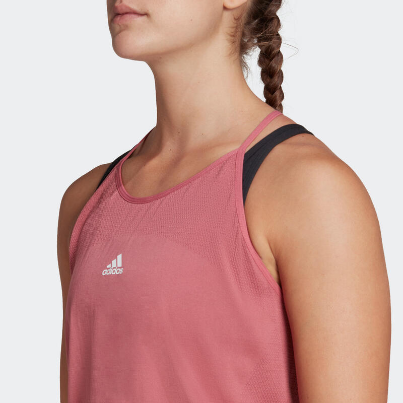 Debardeur fitness seamless adidas femme rose
