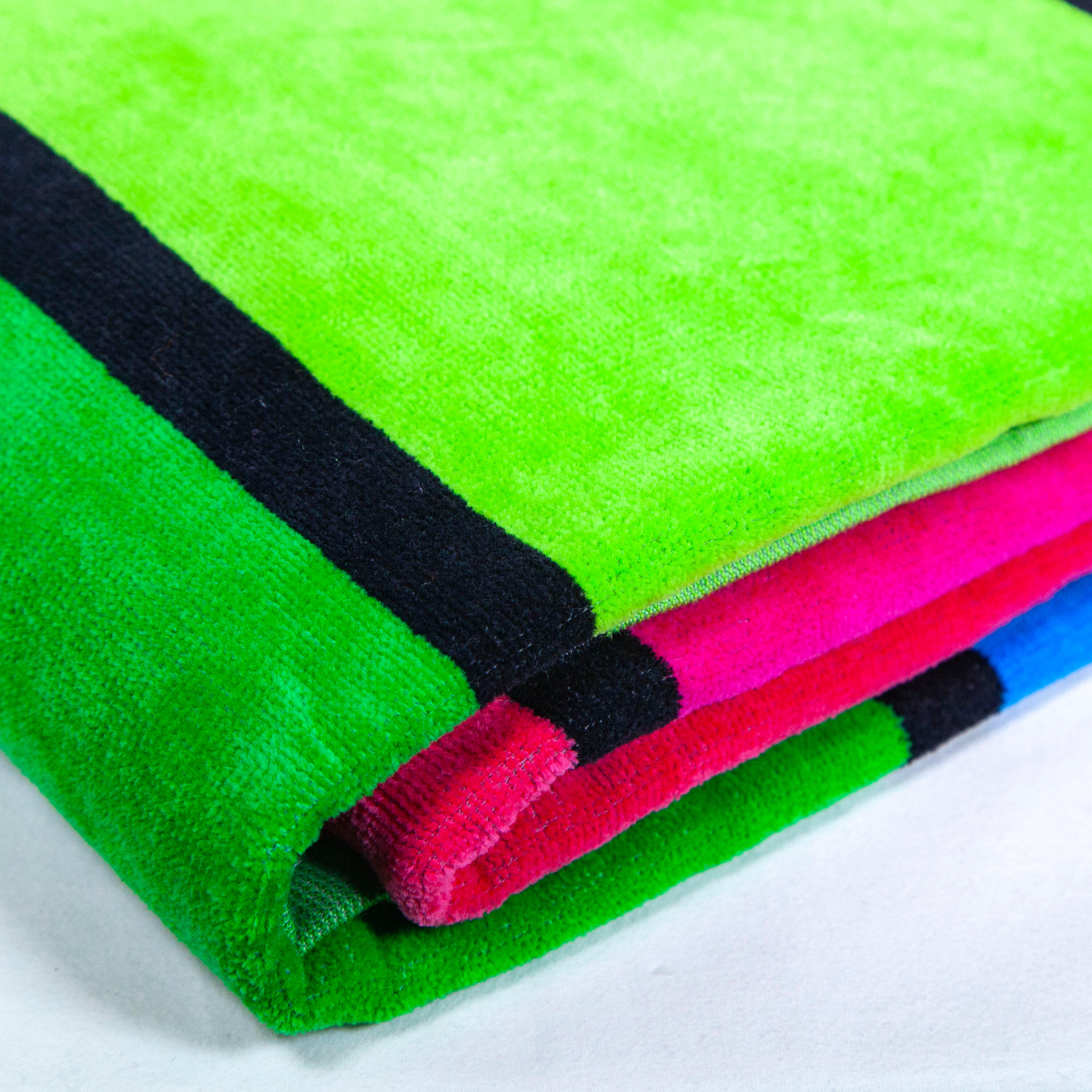 Toalla playa doble Sun&Surf 100% algodón 140x190cm rayas multicolor 3/4