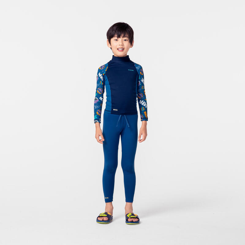 Kid's Anti-UV Sun Protection Leggings - Blue