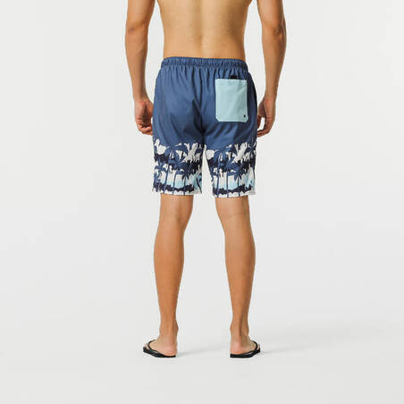 Celana Renang/Selancar Pria Surf Boardshorts 100 Eco 20" - Biru Palem