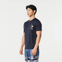 Men's surfing sun protection T-shirt Holiday navy