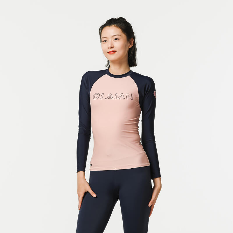 WOMEN’S CN TOP UV 100 SLIM PINK/NAVY