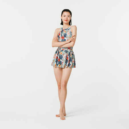 Women's 1-Piece Skirt Swimsuit - CN Amber - GLORY