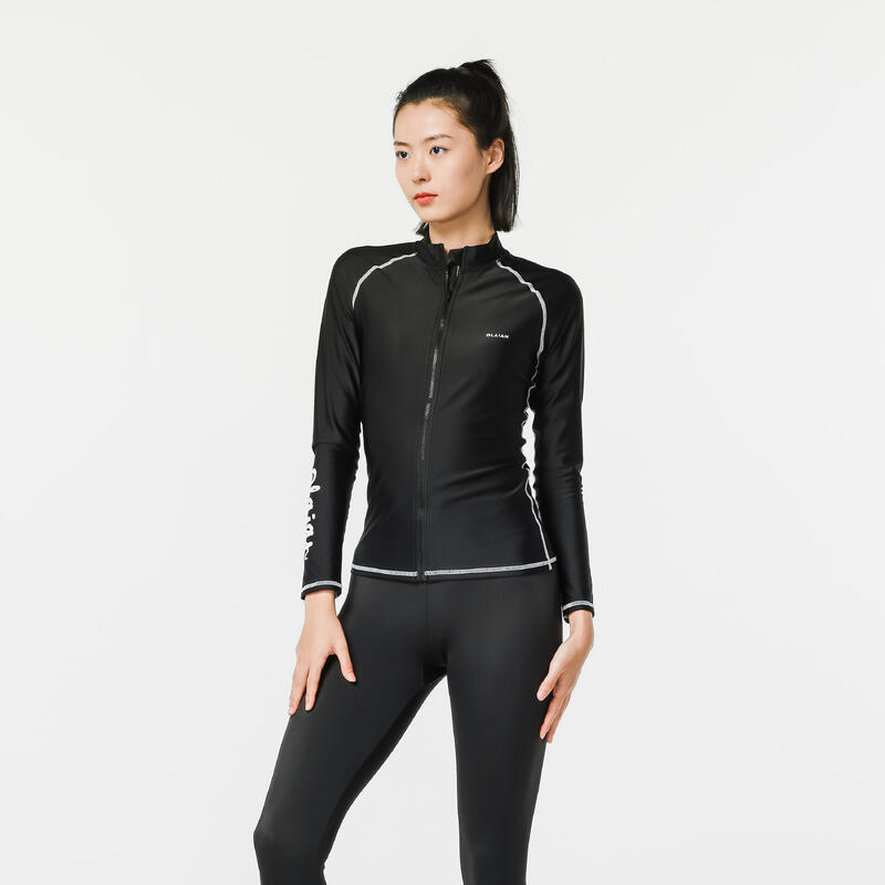 surfing women UV protection zip top