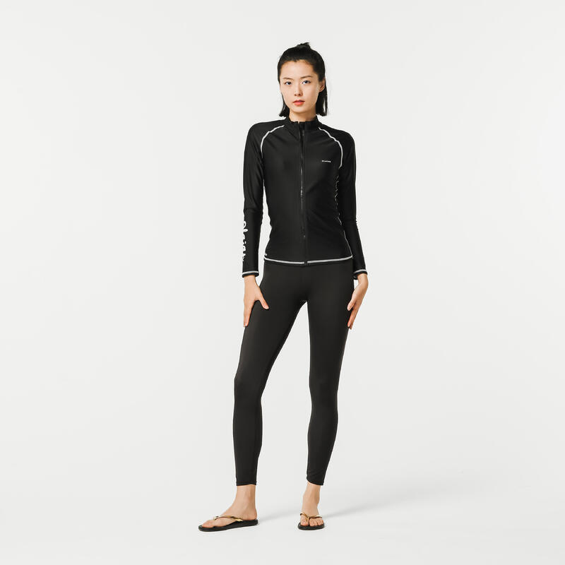 surfing women UV protection zip top