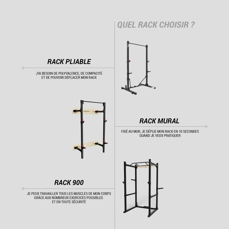 Cage de musculation Rack body 900 CORENGTH Decathlon