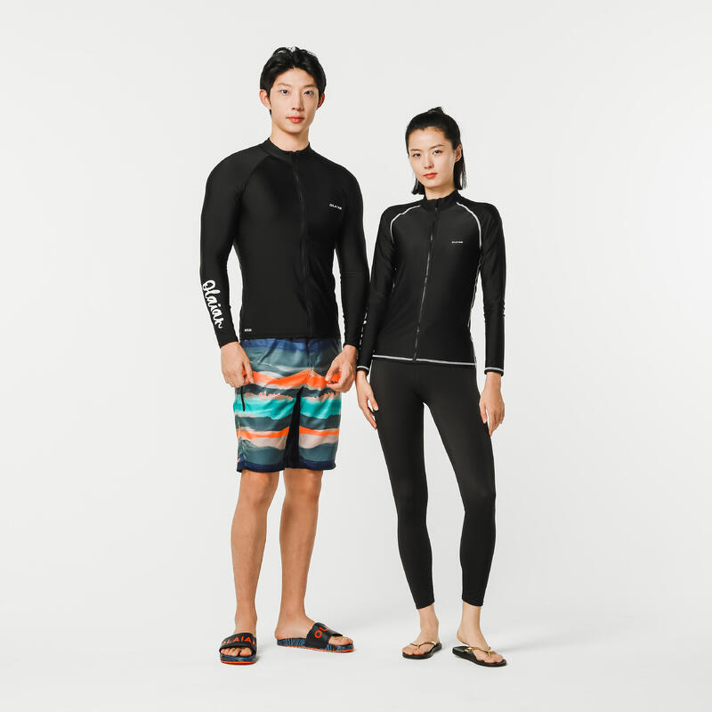 surfing women UV protection zip top