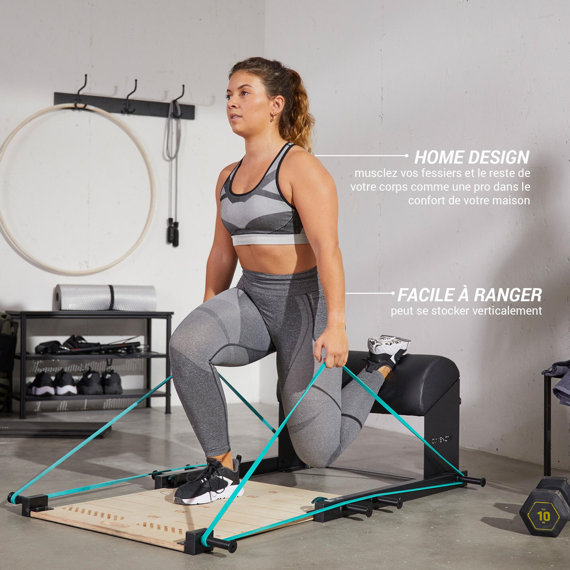 Sangle de compression pour trainings de force en salle de sport ou homegym