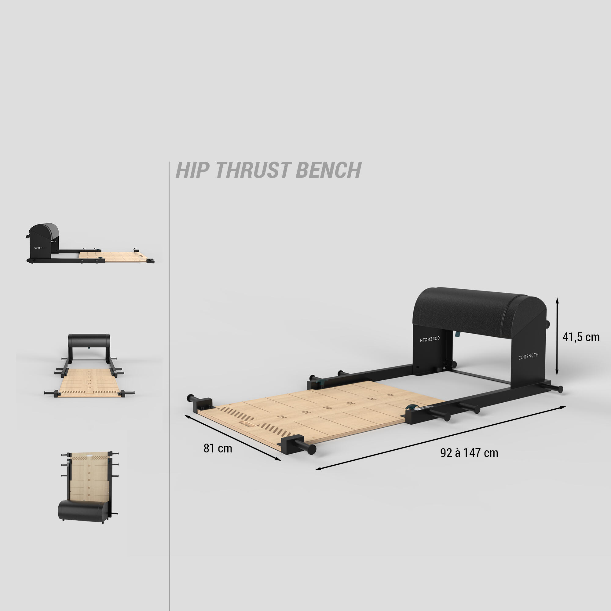 Weight Training Bench for Glutes and Lower Body - Hip Thrust Bench 4/6