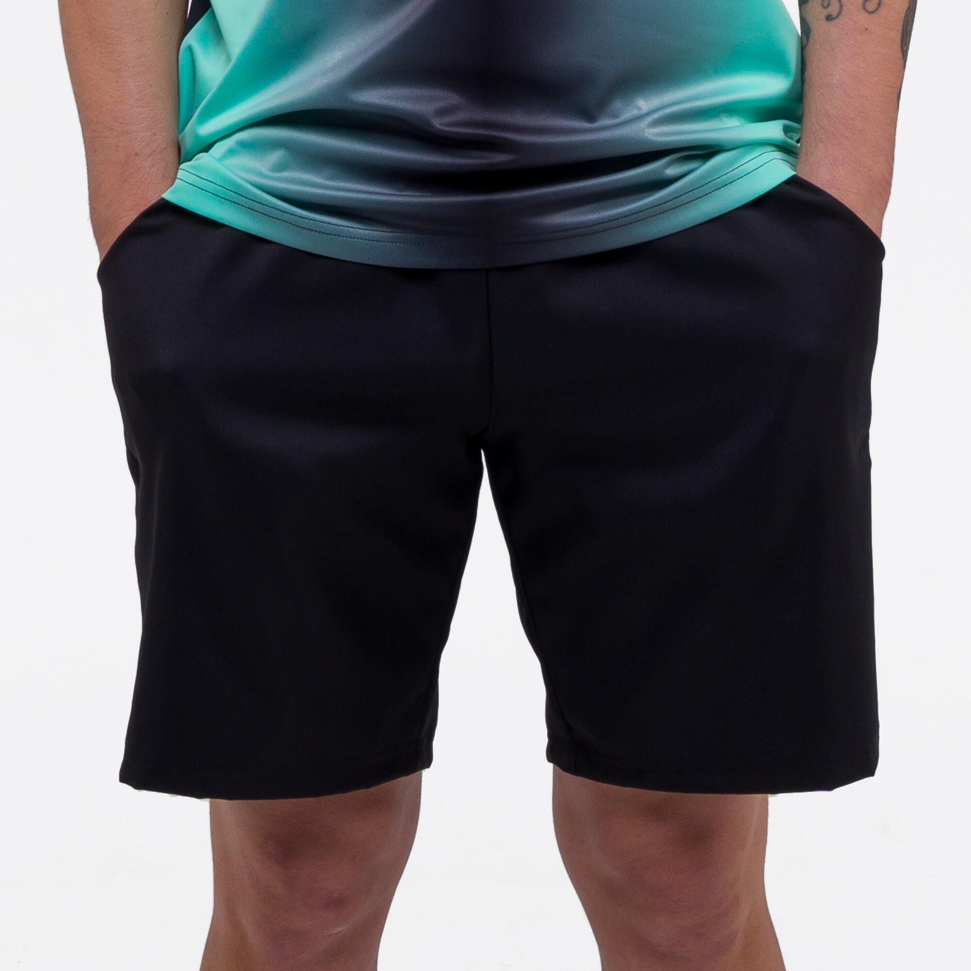 Men's Breathable Padel Shorts 500 - Black 4/4